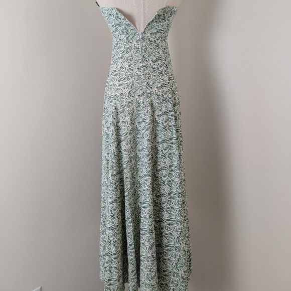 Vintage Halter Maxi Dress Square Neckline - Picture 11 of 15